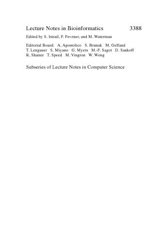 خرید و دانلود نسخه کامل کتاب Comparative Genomics: RECOMB 2004 International Workshop, RCG 2004, Bertinoro, Italy, October 16-19, 2004, Revised Selected Papers_68ced47f0f5d2.jpeg خرید و دانلود نسخه کامل کتاب Comparative Genomics: RECOMB 2004 International Workshop, RCG 2004, Bertinoro, Italy, October 16-19, 2004, Revised Selected Papers