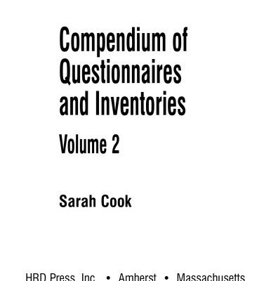 خرید و دانلود نسخه کامل کتاب Compendium of Questionnaires and Inventories Volume 2