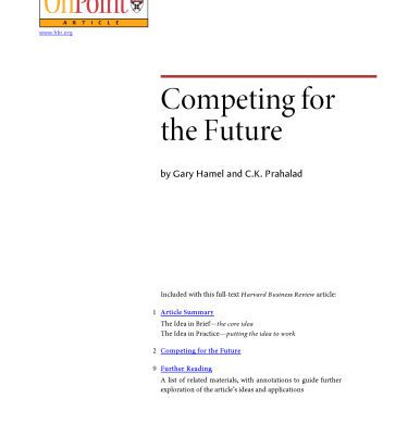 خرید و دانلود نسخه کامل کتاب Competing for the Future (HBR OnPoint Enhanced Edition)