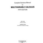 خرید و دانلود نسخه کامل کتاب Complete Solutions Manual – Multivariable Calculus, 5th edition