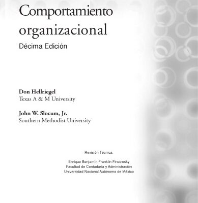 خرید و دانلود نسخه کامل کتاب Comportamiento organizacional
