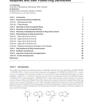 خرید و دانلود نسخه کامل کتاب Compr. Heterocyclic Chem. III Vol.13 Seven-membered Heterocyclic Rings