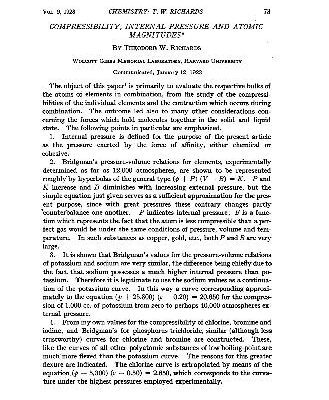 خرید و دانلود نسخه کامل کتاب Compressibility, Internal Pressure and Atomic Magnitudes