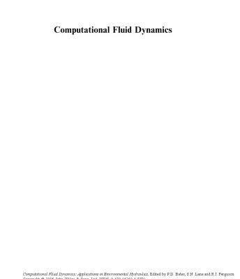 خرید و دانلود نسخه کامل کتاب Computational Fluid Dynamics: Applications in Environmental Hydraulics
