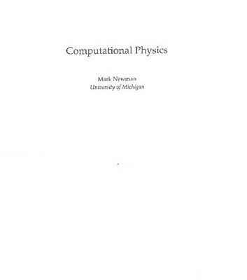 خرید و دانلود نسخه کامل کتاب Computational Physics