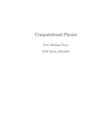 خرید و دانلود نسخه کامل کتاب Computational physics