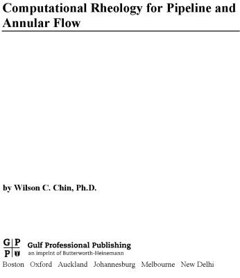 خرید و دانلود نسخه کامل کتاب Computational Rheology for Pipeline and Annular Flow