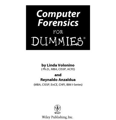 خرید و دانلود نسخه کامل کتاب Computer Forensics For Dummies