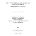 خرید و دانلود نسخه کامل کتاب Computer simulations of elastic light scattering. Implementation and applications