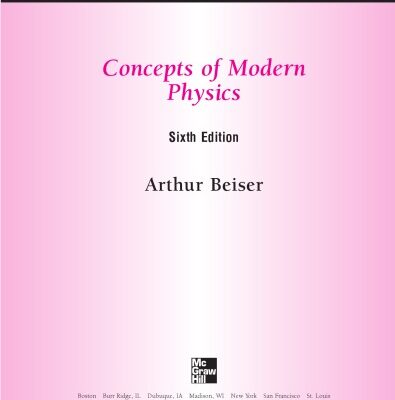 خرید و دانلود نسخه کامل کتاب Concepts of Modern Physics