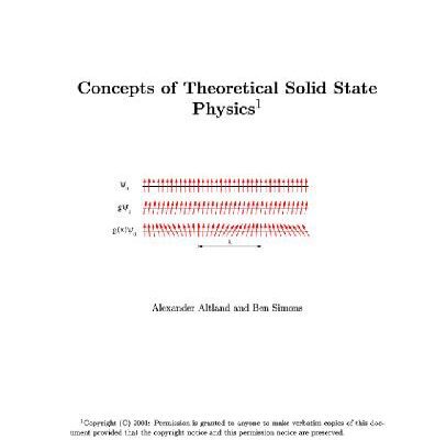 خرید و دانلود نسخه کامل کتاب Concepts of theoretical solid state physics