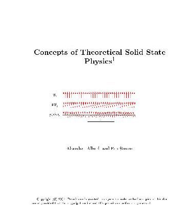 خرید و دانلود نسخه کامل کتاب Concepts of theoretical solid state physics