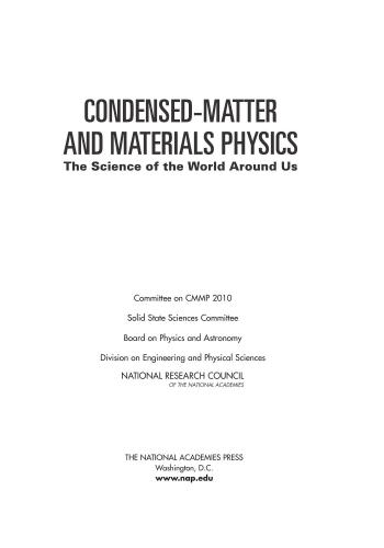 خرید و دانلود نسخه کامل کتاب Condensed-Matter and Materials Physics: The Science of the World Around US, Committee on CMMP 2010, Solid State Sciences Committee, Board on Physics and Astronomy, Division on Engineering and Physical Sciences, National Research Council_68becfe404f84.jpeg خرید و دانلود نسخه کامل کتاب Condensed-Matter and Materials Physics: The Science of the World Around US, Committee on CMMP 2010, Solid State Sciences Committee, Board on Physics and Astronomy, Division on Engineering and Physical Sciences, National Research Council