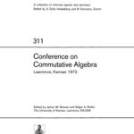 خرید و دانلود نسخه کامل کتاب Conference on Commutative Algebra. Lawrence, Kansas 1972