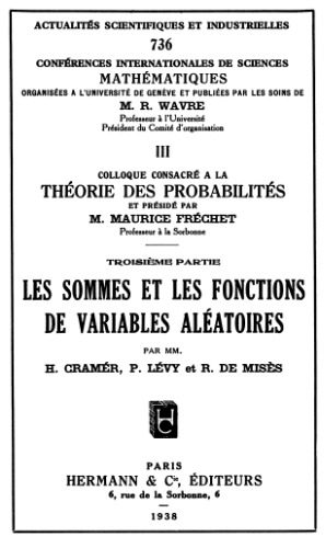 خرید و دانلود نسخه کامل کتاب Conferences internationales de sciences mathematiques … III Colloque consacre a la theorie des probabilites … Troisieme partie. Les sommes et les fonctions de variables aleatoires._68ced3c7ba35d.jpeg خرید و دانلود نسخه کامل کتاب Conferences internationales de sciences mathematiques … III Colloque consacre a la theorie des probabilites … Troisieme partie. Les sommes et les fonctions de variables aleatoires.