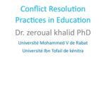 خرید و دانلود نسخه کامل کتاب Conflict resolution Practices in education
