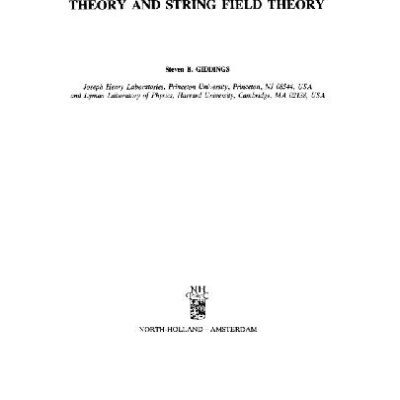خرید و دانلود نسخه کامل کتاب Conformal techniques in string theory and string field theory