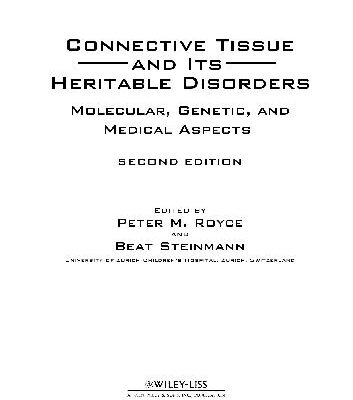 خرید و دانلود نسخه کامل کتاب Connective Tissue and Its Heritable Disorders Molecular, Genetic, and Medical Aspects