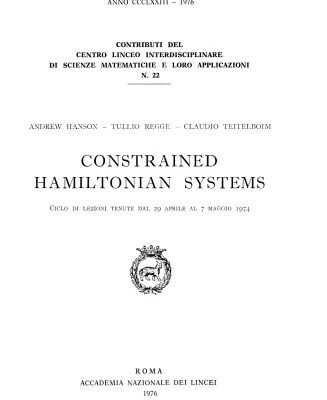 خرید و دانلود نسخه کامل کتاب Constrained Hamiltonian Systems