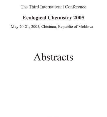 خرید و دانلود نسخه کامل کتاب Contains the abstracts (in English or Russian) of the papers presented during The 3rd International Conference Ecological Chemistry