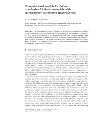 خرید و دانلود نسخه کامل کتاب Continuous and Discontinuous Modelling of Cohesive-Frictional Materials