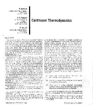 خرید و دانلود نسخه کامل کتاب Continuum Thermodynamics