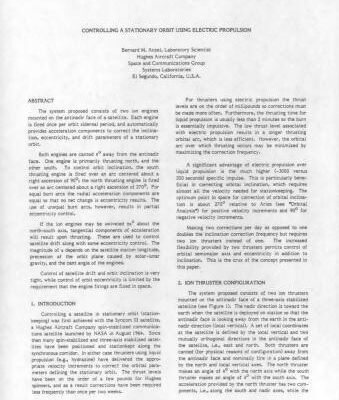 خرید و دانلود نسخه کامل کتاب Controlling a Geostationary Orbit Using Electrical Propulsion