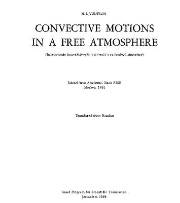 خرید و دانلود نسخه کامل کتاب Convective motions in a free atmosphere