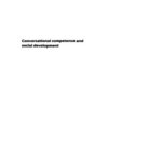 خرید و دانلود نسخه کامل کتاب Conversational Competence and Social Development