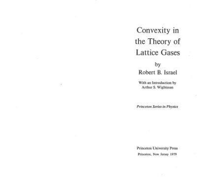 خرید و دانلود نسخه کامل کتاب Convexity in the Theory of Lattice Gases