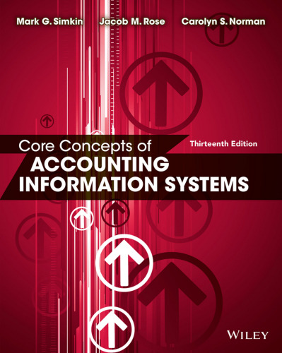 خرید و دانلود نسخه کامل کتاب Core Concepts of Accounting Information Systems