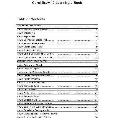 خرید و دانلود نسخه کامل کتاب Corel Draw 10 Learning e-Book