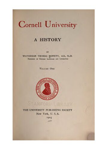 خرید و دانلود نسخه کامل کتاب Cornell University. A History_68c6c92bc2660.jpeg خرید و دانلود نسخه کامل کتاب Cornell University. A History