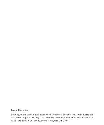 خرید و دانلود نسخه کامل کتاب Coronal Mass Ejections