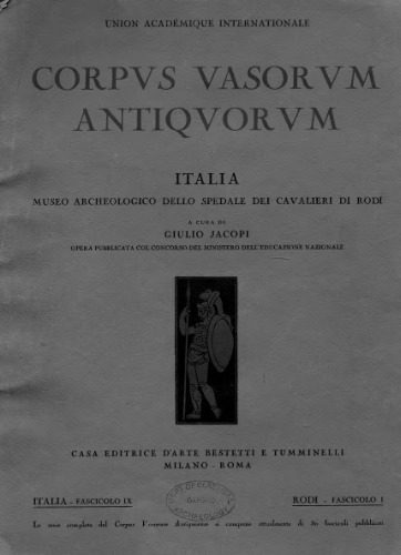 خرید و دانلود نسخه کامل کتاب Corpus vasorum antiquorum: Rhodes Museum i (Italy 9)_68c4dfce944b0.jpeg خرید و دانلود نسخه کامل کتاب Corpus vasorum antiquorum: Rhodes Museum i (Italy 9)