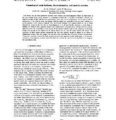 خرید و دانلود نسخه کامل کتاب Cosmological event horizons, thermodynamics, and particle creation