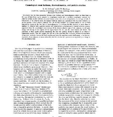 خرید و دانلود نسخه کامل کتاب Cosmological event horizons, thermodynamics, particle creation