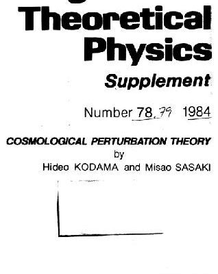 خرید و دانلود نسخه کامل کتاب Cosmological perturbation theory