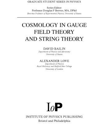 خرید و دانلود نسخه کامل کتاب Cosmology in gauge field theory and string theory