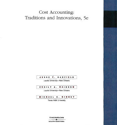 خرید و دانلود نسخه کامل کتاب Cost Accounting: Traditions & Innovations, 5th Ed