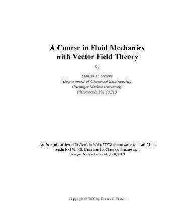خرید و دانلود نسخه کامل کتاب Course in fluid mechanics with vector field theory