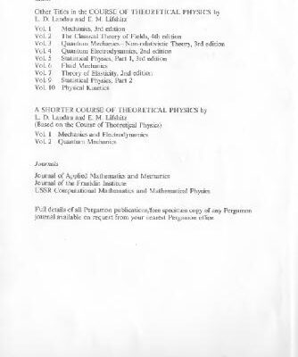 خرید و دانلود نسخه کامل کتاب Course of Theoretical Physics, Volume 8, Volume 8, Second Edition: Electrodynamics of Continuous Media
