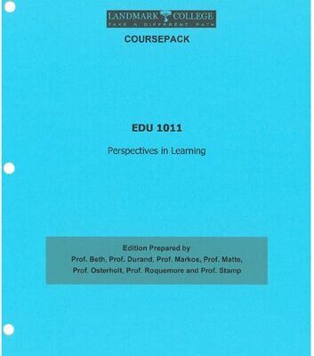 خرید و دانلود نسخه کامل کتاب Coursepack EDU 1011 Perspectives in Learning