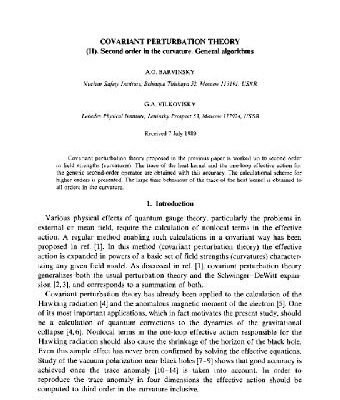 خرید و دانلود نسخه کامل کتاب Covariant perturbation theory II. Second order in the curvature (Nucl.Phys.B)
