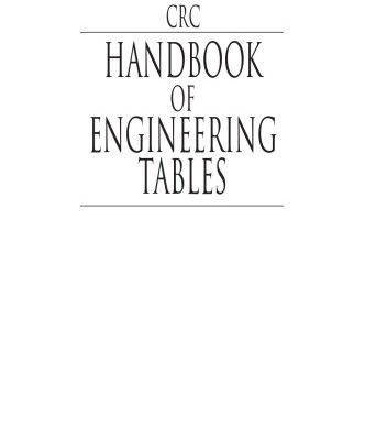 خرید و دانلود نسخه کامل کتاب CRC handbook of engineering tables