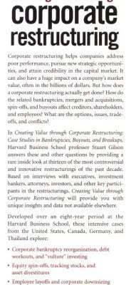 خرید و دانلود نسخه کامل کتاب Creating Value Through Corporate Restructuring: Case Studies in Bankruptcies, Buyouts, and Breakups