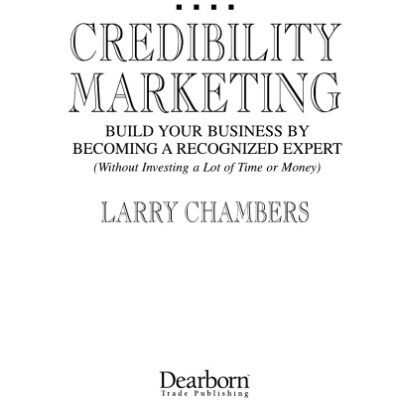 خرید و دانلود نسخه کامل کتاب Credibility Marketing