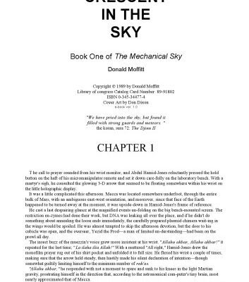 خرید و دانلود نسخه کامل کتاب Crescent in the Sky (Book One of the Mechanical Sky)