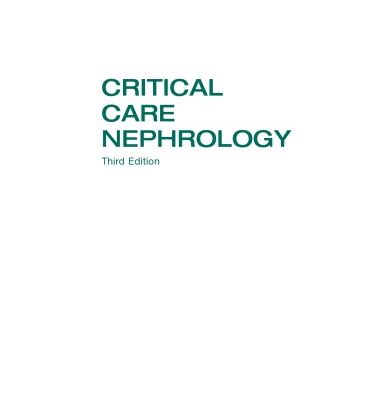 خرید و دانلود نسخه کامل کتاب Critical care nephrology