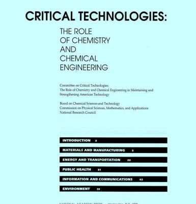 خرید و دانلود نسخه کامل کتاب Critical Technologies: The Role of Chemistry and Chemical Engineering